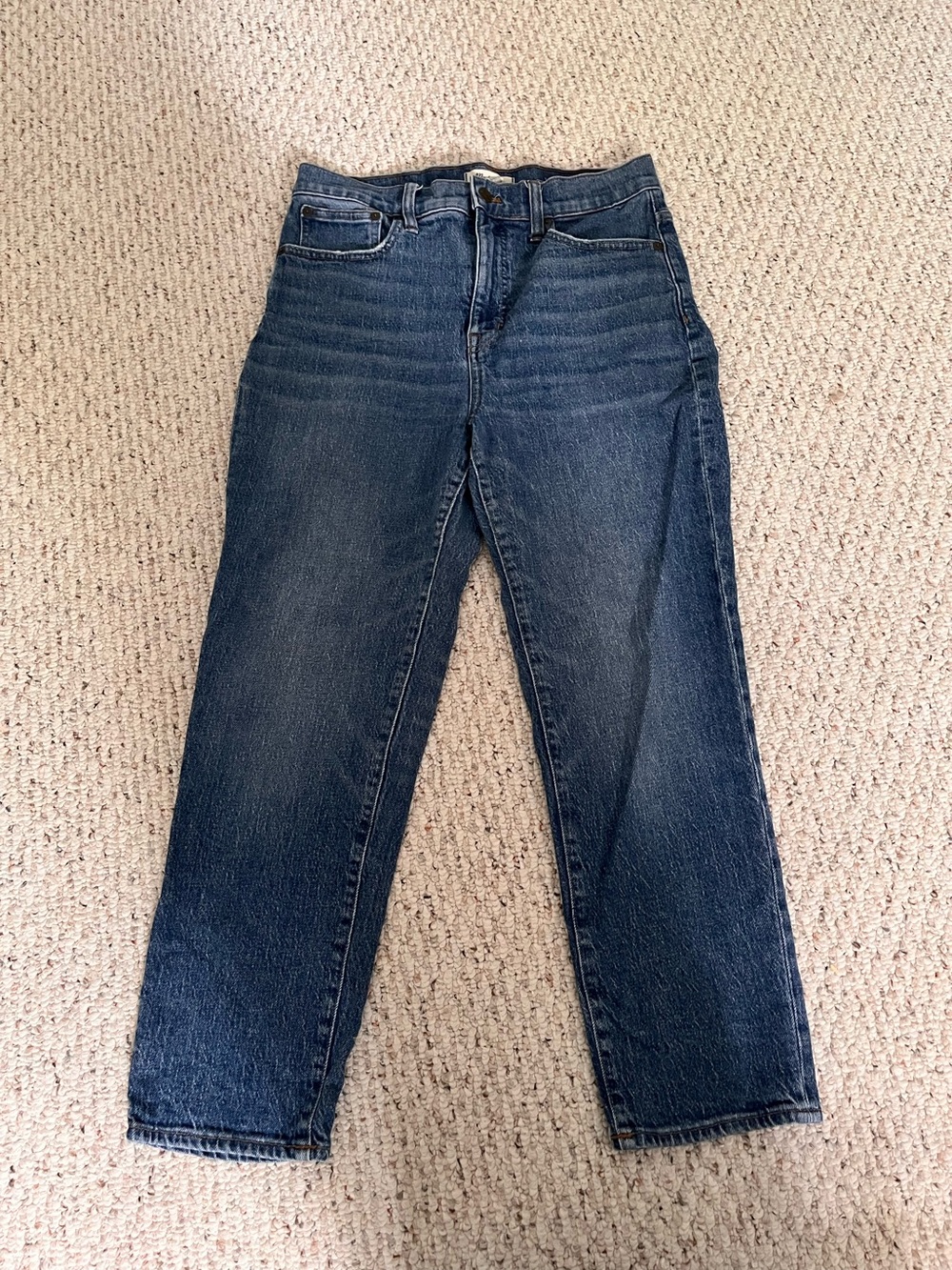 Madewell Classic Straight Denim Jeans  High Rise Size 29 Ankle Cropped